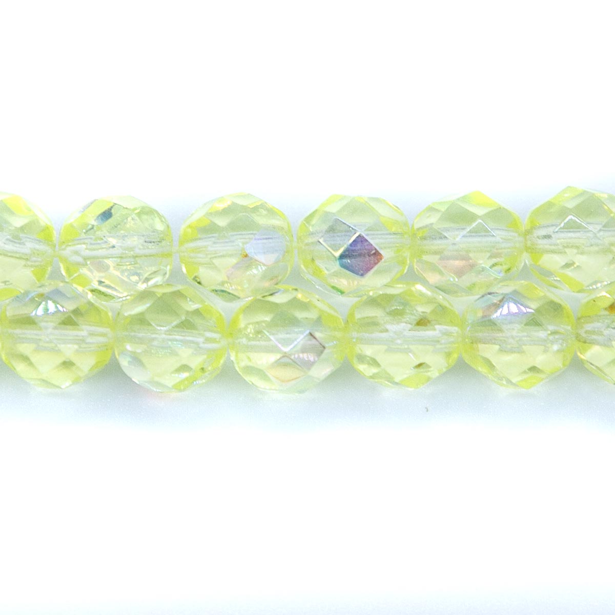 8FC522R: CZ FACET RD Jonquil AB 8mm-25PC