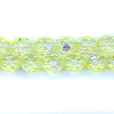 8FC522R: CZ FACET RD Jonquil AB 8mm-25PC