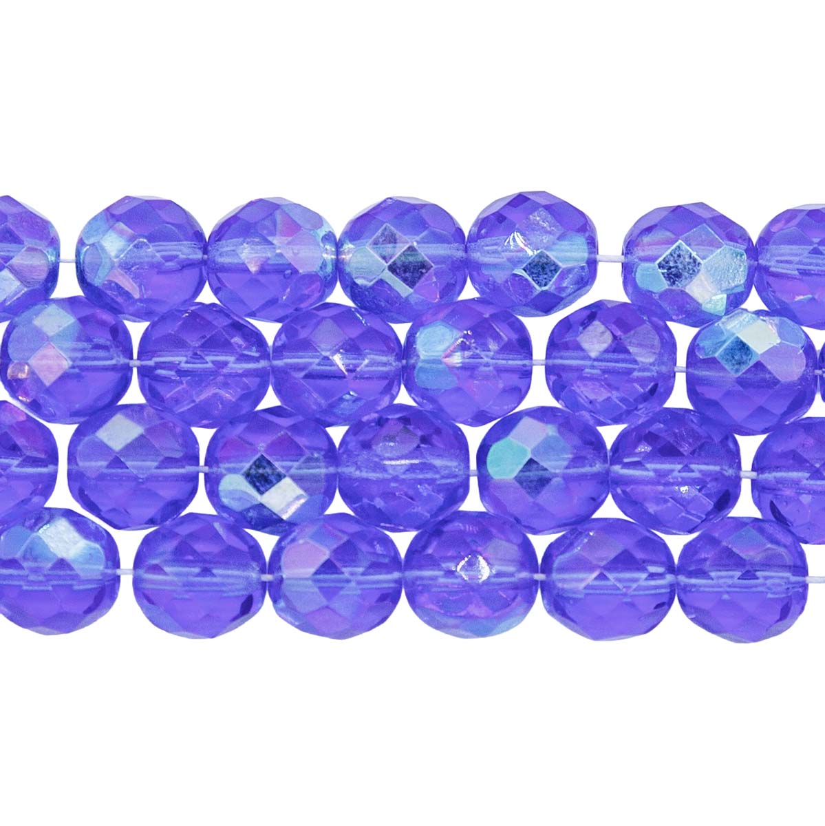 8FC574: CZ FACET RD Sapphire AB 8mm-150PC