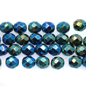 8FC588: CZ FACET RD Green Iris 8mm 150PC