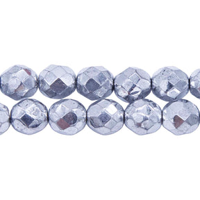 8FC815-F: CZ FACET RD Full Coated Silver 8mm-150PC