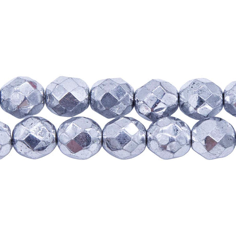 8FC815-FR: CZ FACET RD Full Coated Silver 8mm-25PC