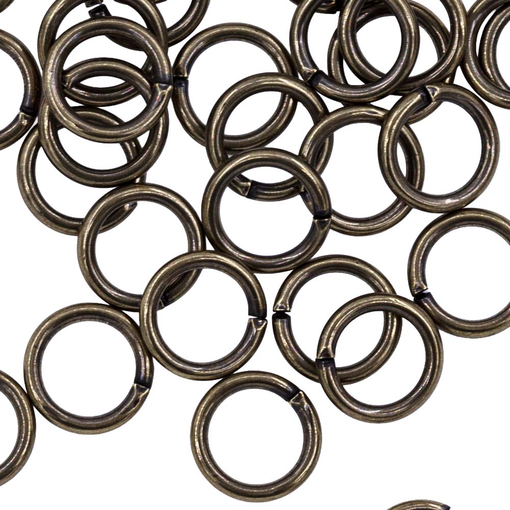 8FI200-AB: Jump Ring ANT Brass 8mm - 36PC
