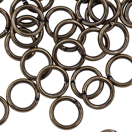 8FI200-AB: Jump Ring ANT Brass 8mm - 36PC