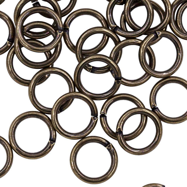 8FI200-AB: Jump Ring ANT Brass 8mm - 36PC