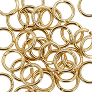 8FI200-G: Jump Ring Gold 8mm 16Ga NF - 36PC