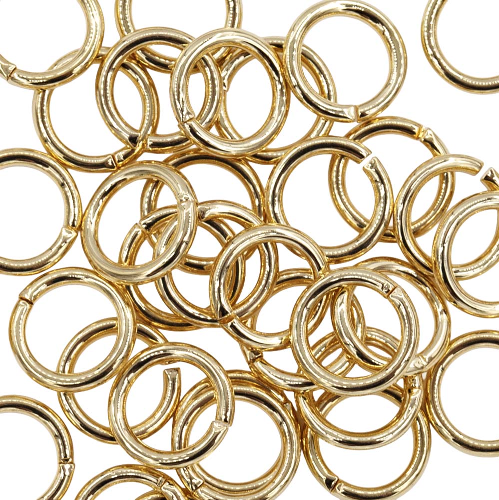 8FI200-G: Jump Ring Gold 8mm NF - 36PC