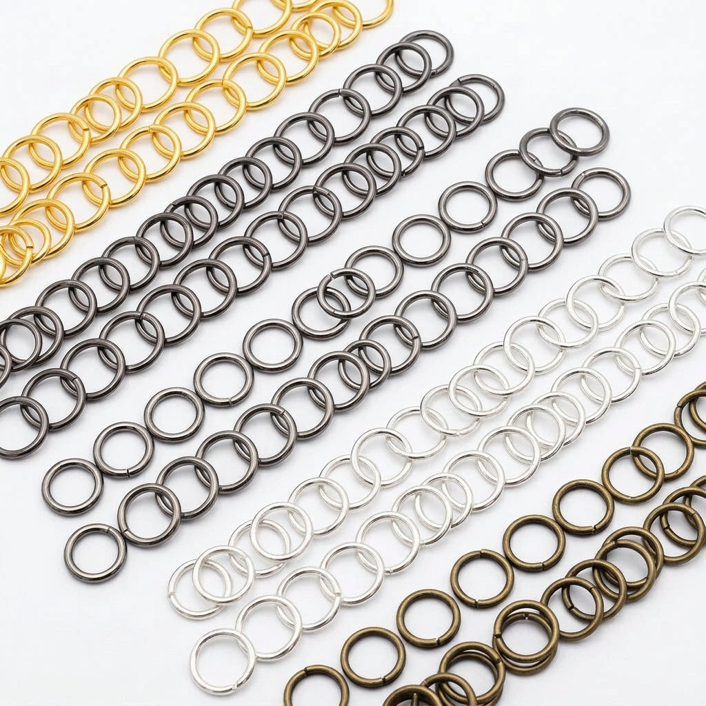 8FI200-MX: Jump Ring 8mm 16Ga NF 5 Finish Mix 180PPK