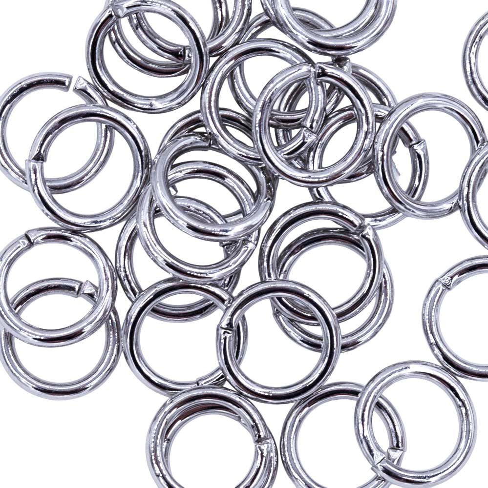 8FI200-R: Jump Ring Rhodium 8mm NF - 36PC