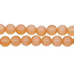 8FO633: Fiber Optic Round Peach 8mm