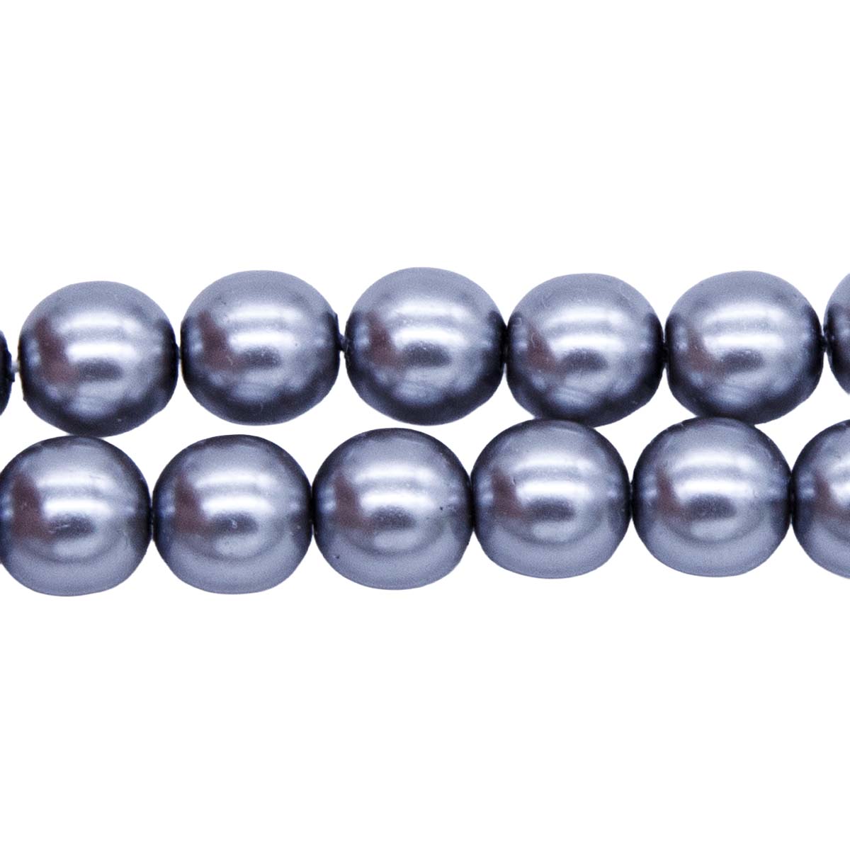 8GP605: CZ Glass Pearl Grey 8mm - 150PC