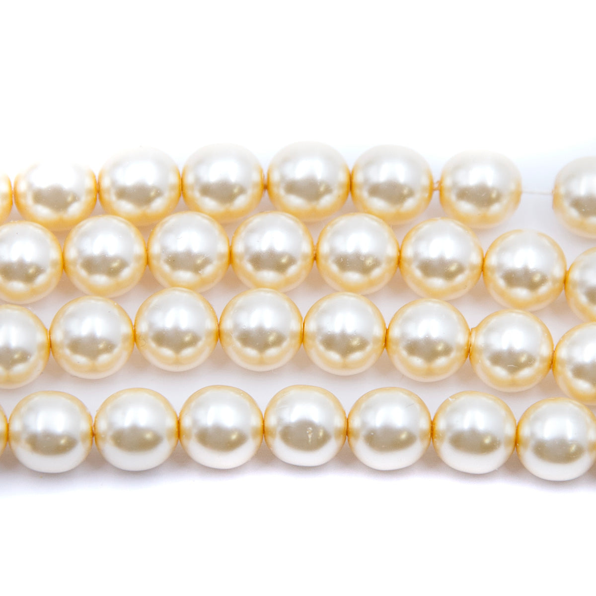 8GP615: CZ Round Cultura Pearl Parchment 8mm 150PC