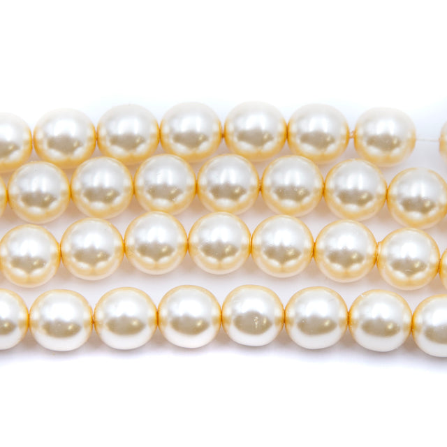 8GP615R: CZ Round Cultura Pearl Parchment 8mm-25PC