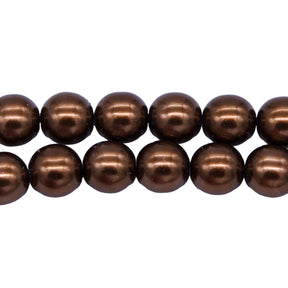 8GP658R: CZ Glass Pearl Brown 8mm - 25PC