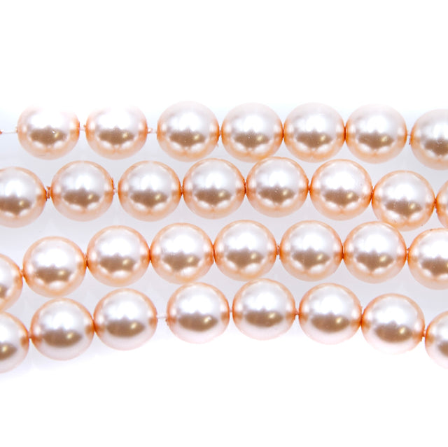 8GP691: CZ Round Cultura Pearl LT Pink 8mm 150PC