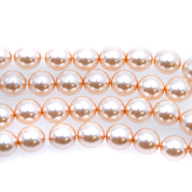 8GP691R: CZ Round Cultura Pearl LT Pink 8mm-25PC