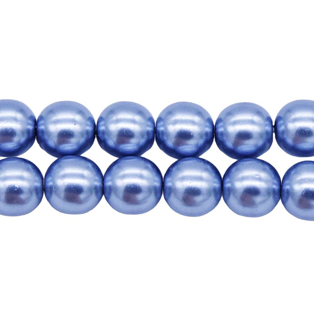 8GP695R: CZ Glass Pearl Periwinkle 8mm - 25PC