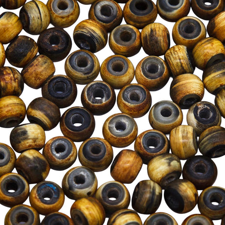 8HR155: 8HR155 Horn RND 2 Tone BRWN 8mm 100PC