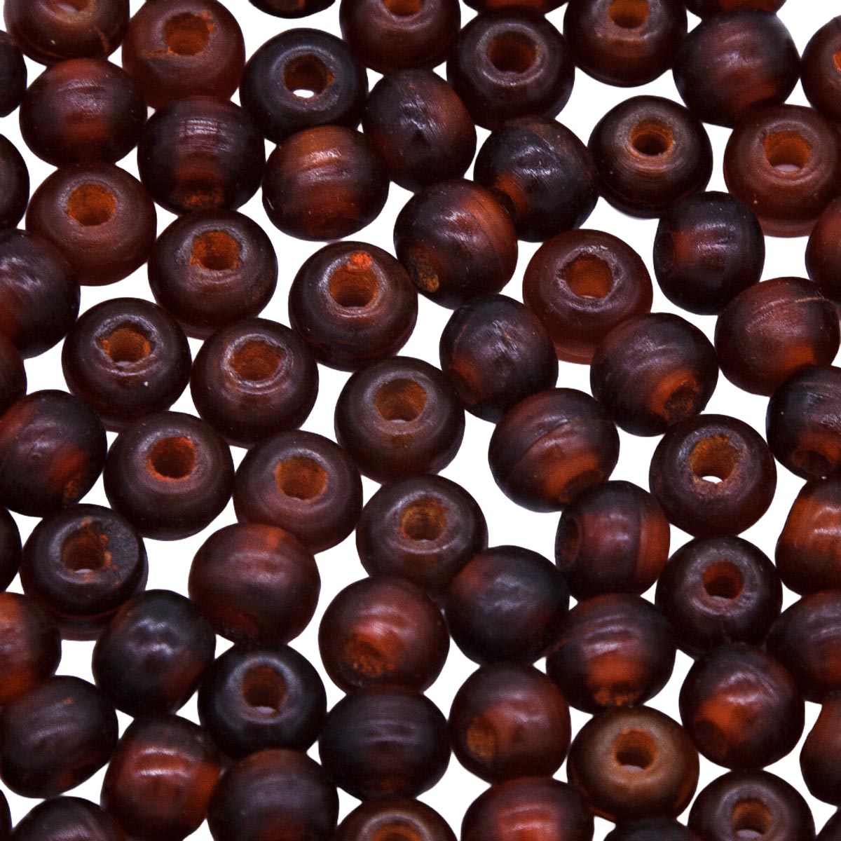 8HR252: Horn Round/Donut Orange 8mm Avg 100Pc