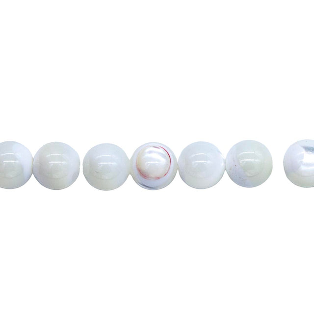 8MP611: Mother Of Pearl Round 8mm - String