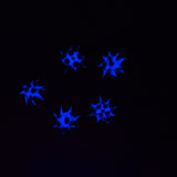 8MS109-74: Rubber Round Black w/Blue 8mm - 5PPK