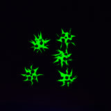 8MS109-84: Rubber Round Green w/Black 8mm - 5PPK