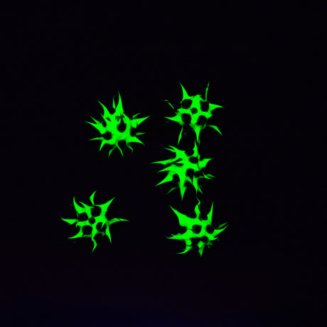 8MS109-84: Rubber Round Green w/Black 8mm - 5PPK