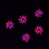 8MS174-92: Rubber Round Blue w/Pink 8mm - 5PPK