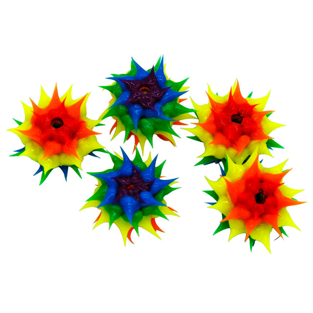 8MS525: Rubber Round Rainbow 8mm - 5PPK