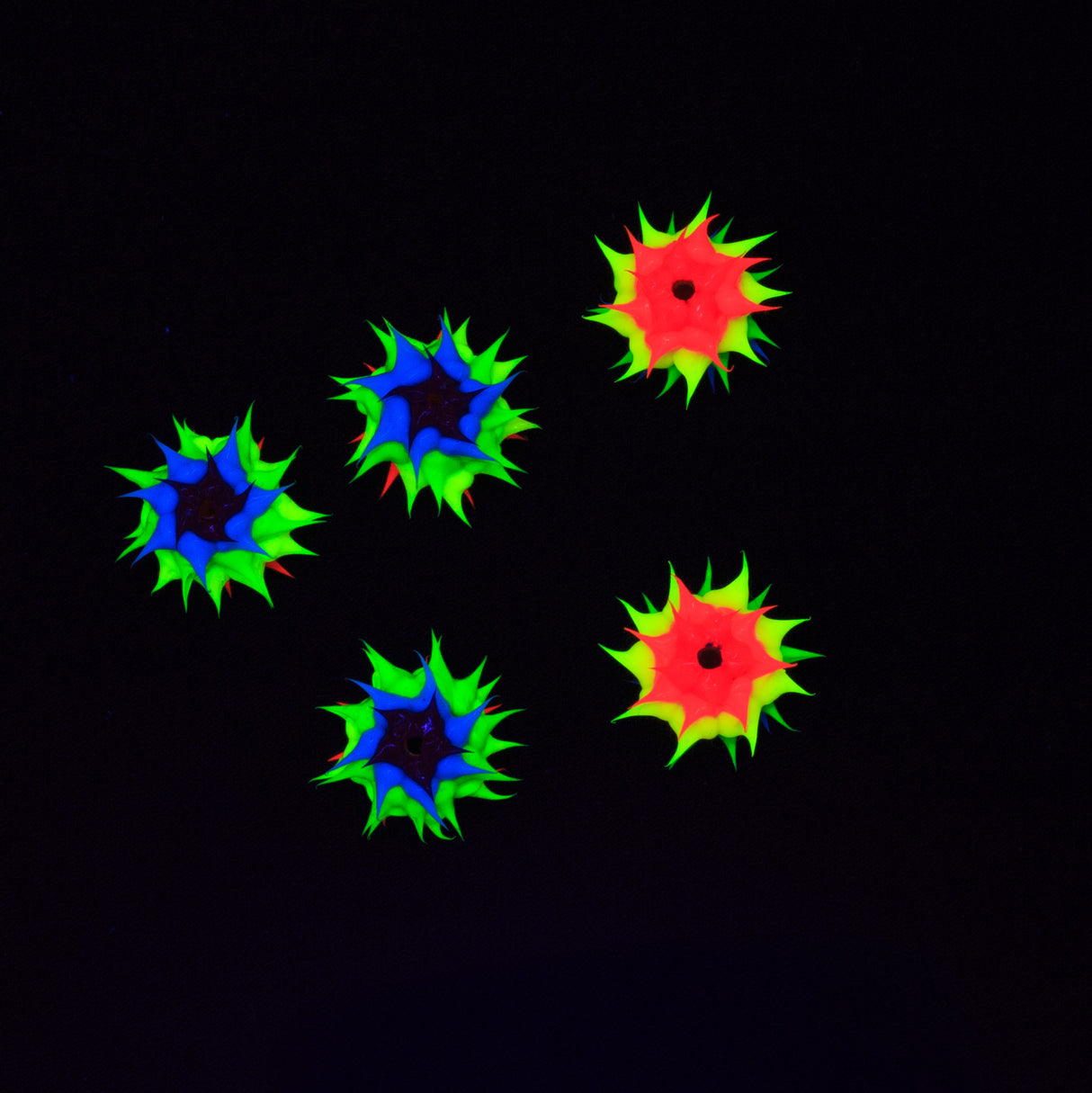 8MS525: Rubber Round Rainbow 8mm - 5PPK