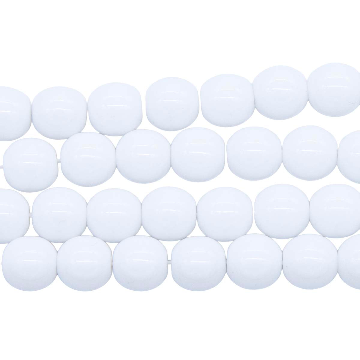 8RD112: CZ Round Opaque White 8mm 150PC