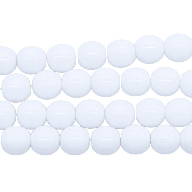 8RD112: CZ Round Opaque White 8mm 150PC