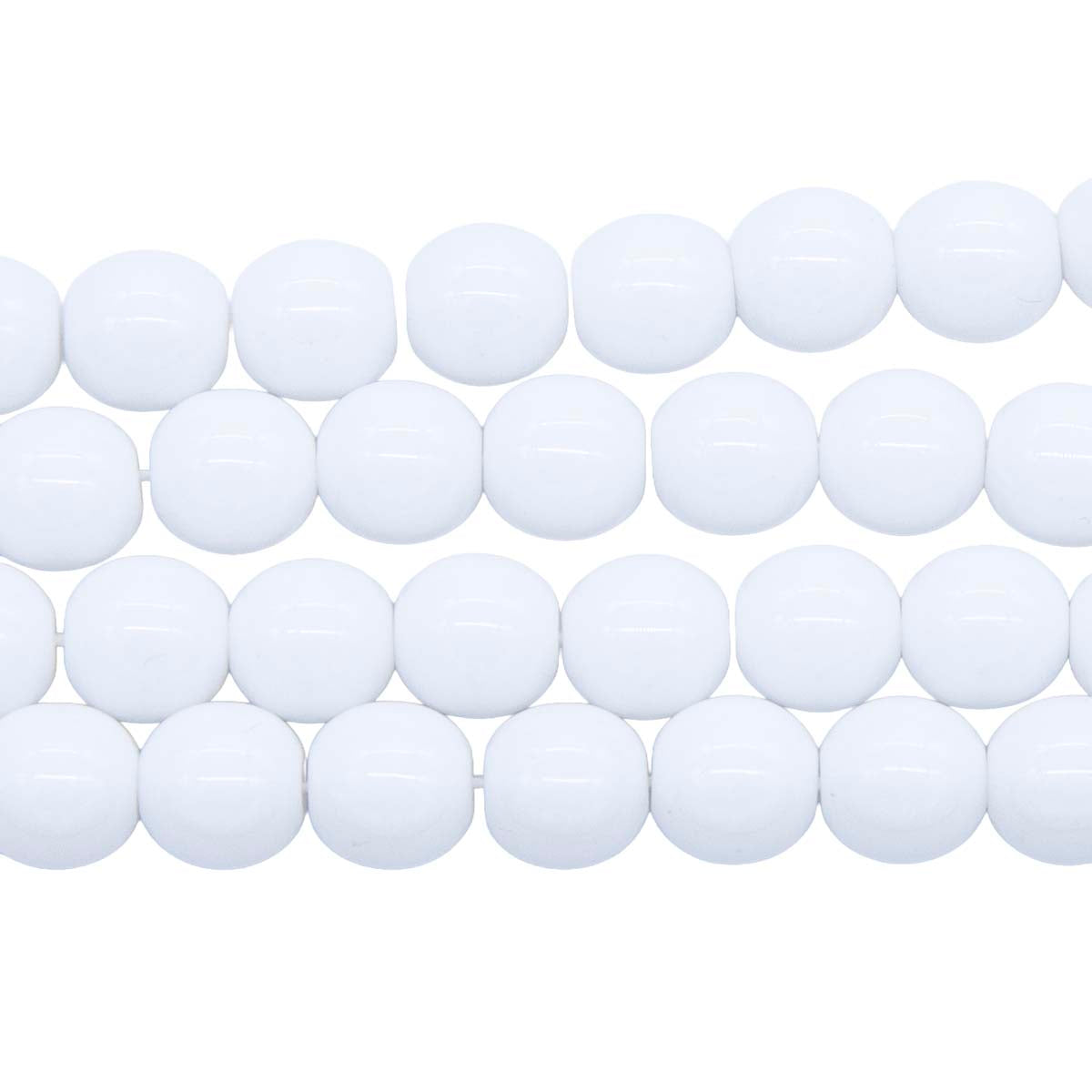 8RD112R: CZ Round Opaque White 8mm-25PC
