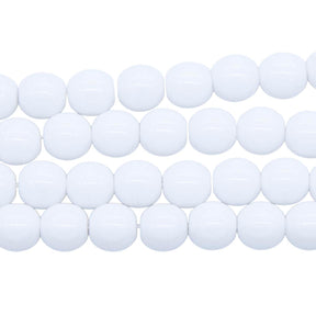 8RD112R: CZ Round Opaque White 8mm-25PC