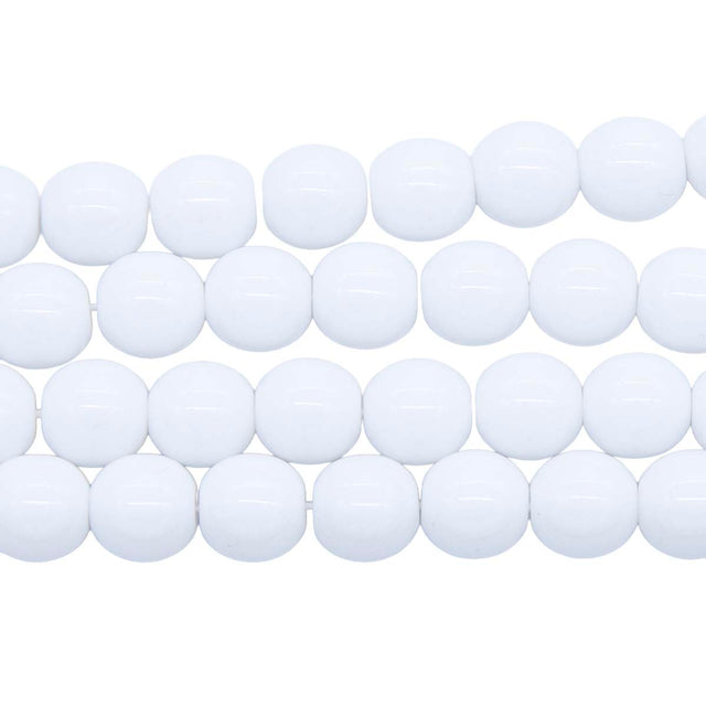 8RD112R: CZ Round Opaque White 8mm-25PC