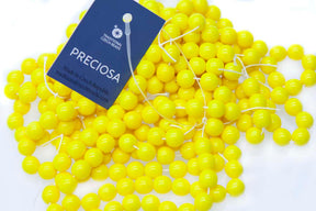 8RD122: CZ Round Opaque Lemon Yellow 8mm 300 PC
