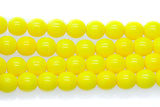 8RD122R: CZ Round Opaque Lemon Yellow 8mm - 25Pc