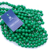 8RD184R: CZ Round Opaque Green 8mm - 25 Pc