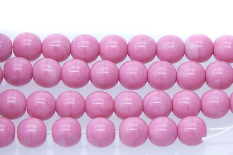 8RD192: CZ Round Opaque Dusty Pink 8mm 300 PC