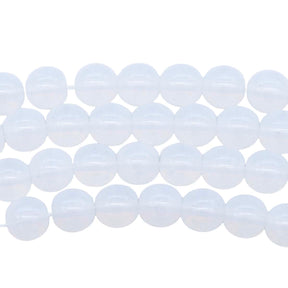 8RD210R: CZ Round White Opal 8mm-25PC