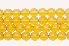 8RD254R: CZ Round Golden Topaz 8mm - 25Pc