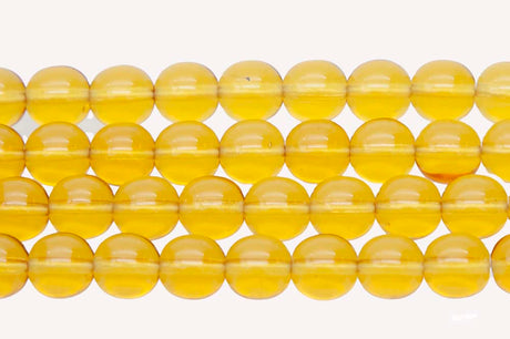 8RD254: CZ Round GoldenTopaz 8mm 300 PC
