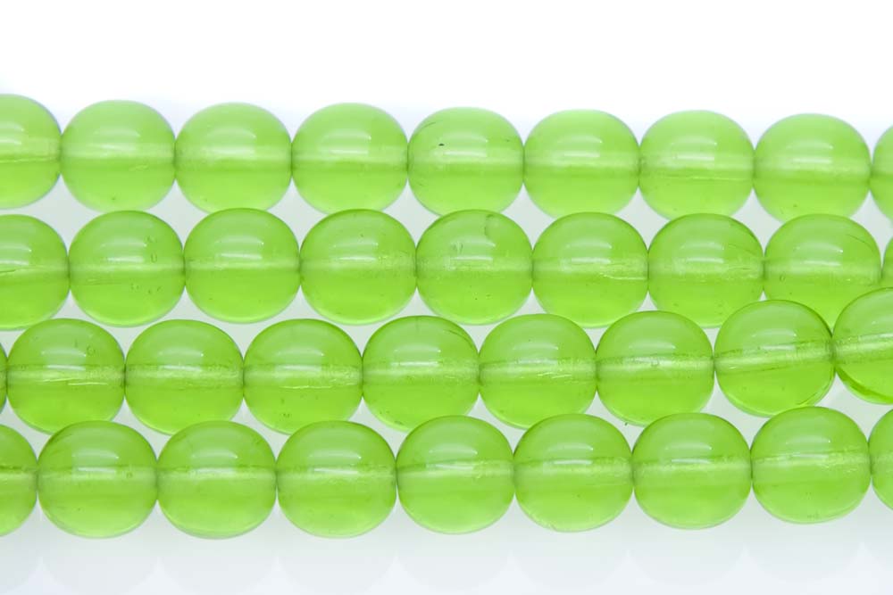 8RD281R: CZ Round Peridot 8mm - 25 Pc