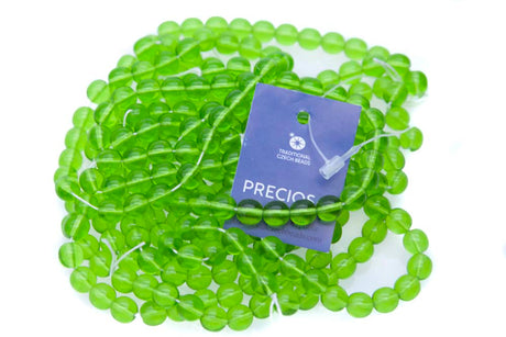 8RD281R: CZ Round Peridot 8mm - 25 Pc