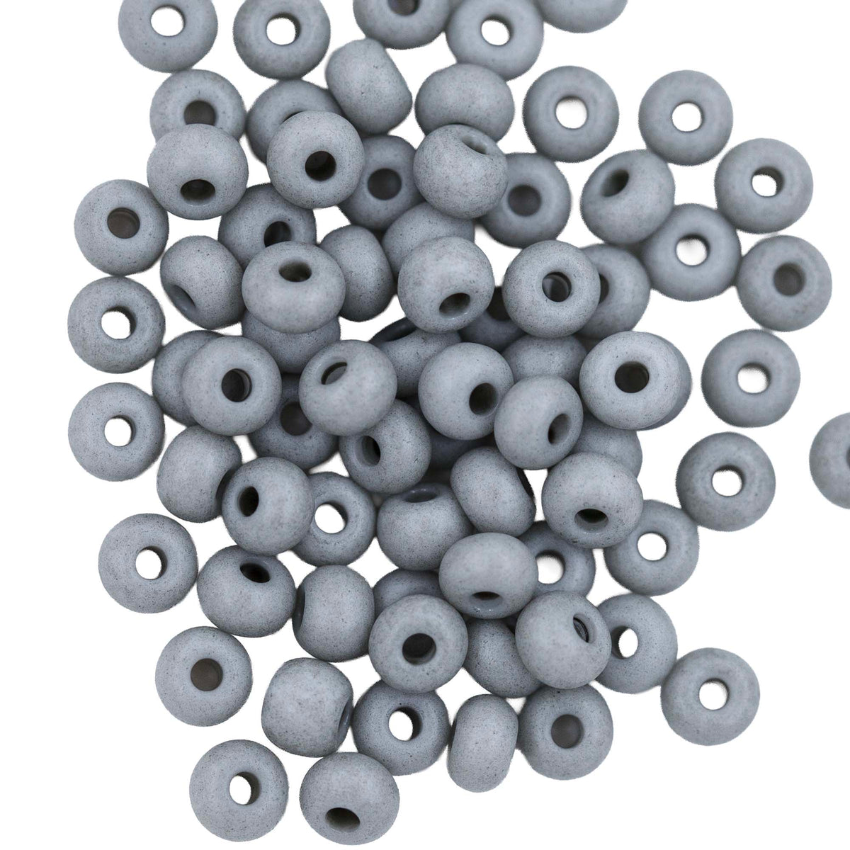 8SB104-TVLR: CZ Seed Bead Opaque Moonstone 8/0 - 25 Grams