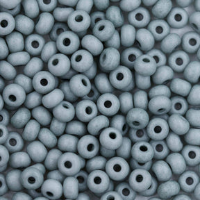 8SB106-TVL: CZ Seed Bead Opaque Whispering Grey 8/0 - 200 Grams