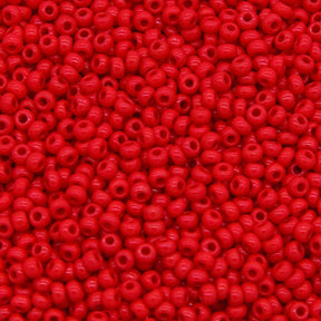 8SB144-L: CZ Seed Bead 8/0 Med Red - 250GM Bag