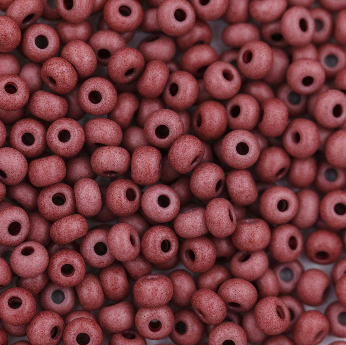 8SB145-TVLR: CZ Seed Bead Opaque Light Mahogany 8/0 - 25 Grams