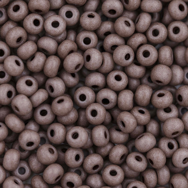 8SB154-TVL: CZ Seed Bead Opaque Burnt Clay 8/0 - 200 Grams