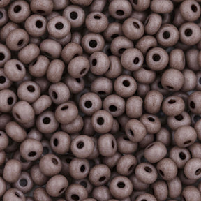 8SB154-TVLR: CZ Seed Bead Opaque Burnt Clay 8/0 - 25 Grams